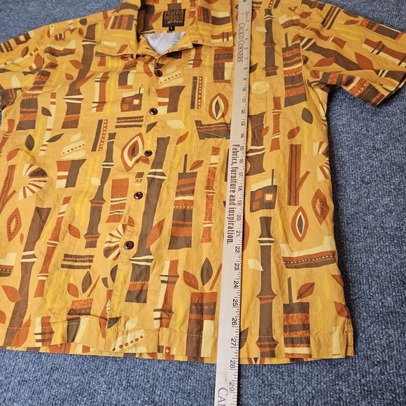 Jeff Granito Rum Trader Tiki Button Up Shirt Size Large Aloha Hawaiian - Picture 7 of 7